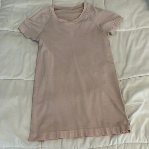 lululemon light pink swiftly tech short sleeve